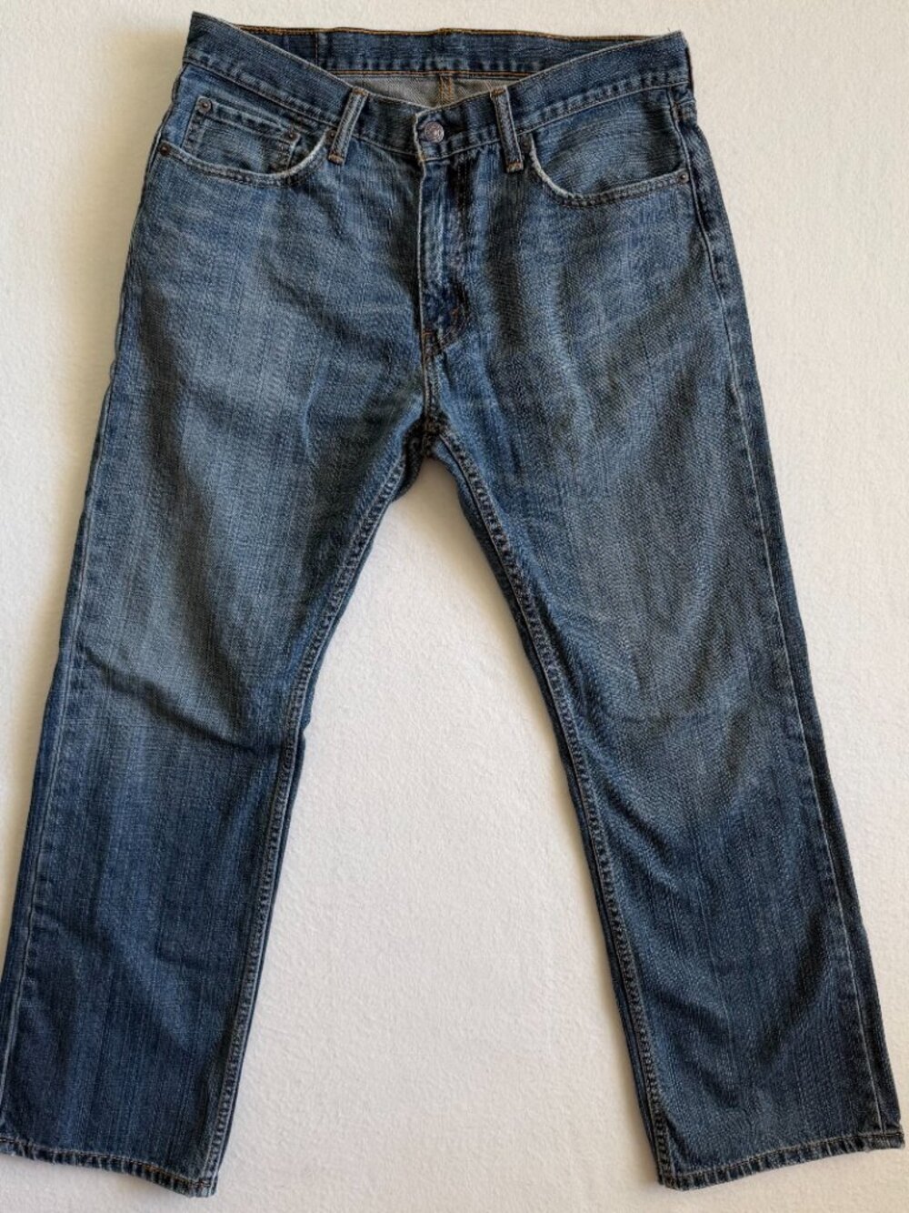 Levi's 559 Jeans Men's 33x30 Blue Relaxed Straight Fit Medium Wash Whisker